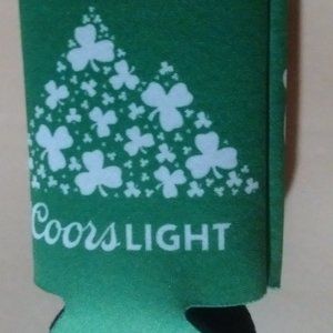 Shamrock St. Paddy's Day Irish - Coors Light Koozie Folding Can Cooler Coozie